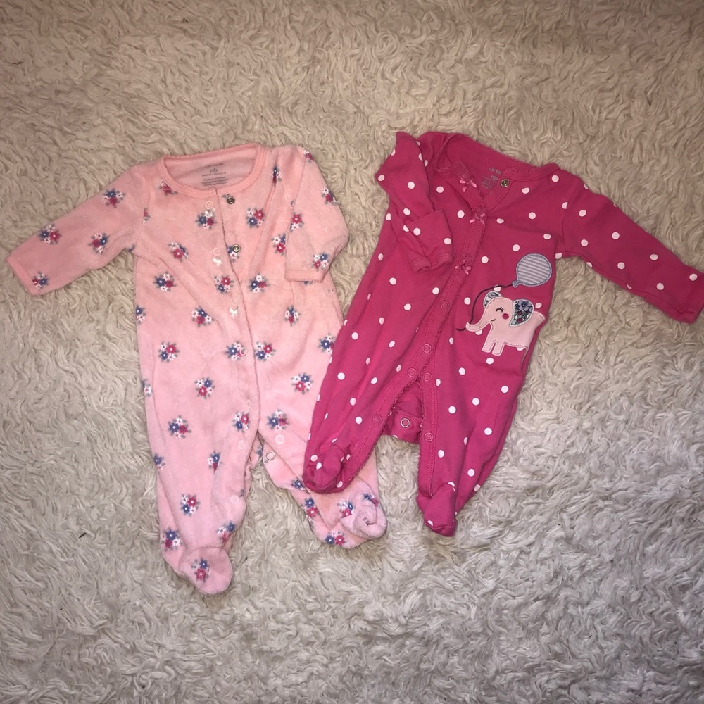 Carter’s baby girl Newborn onesies